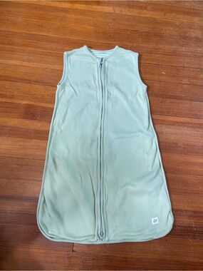 Tiny Kind Sleeveless Double Zipper Sleep Sac - Sage Green